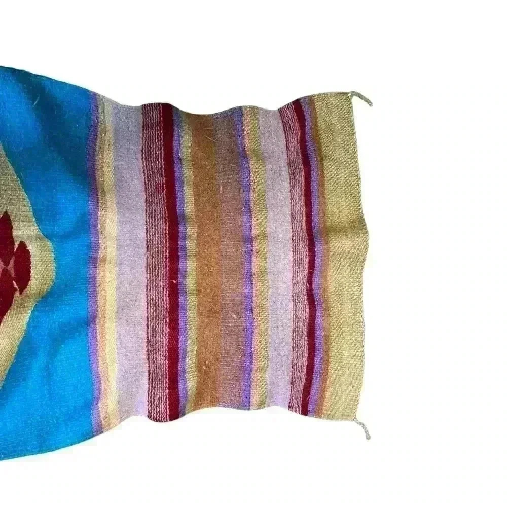 Unbranded Southwest Knit Throw/Rug Colorful - Picture 5 of 7